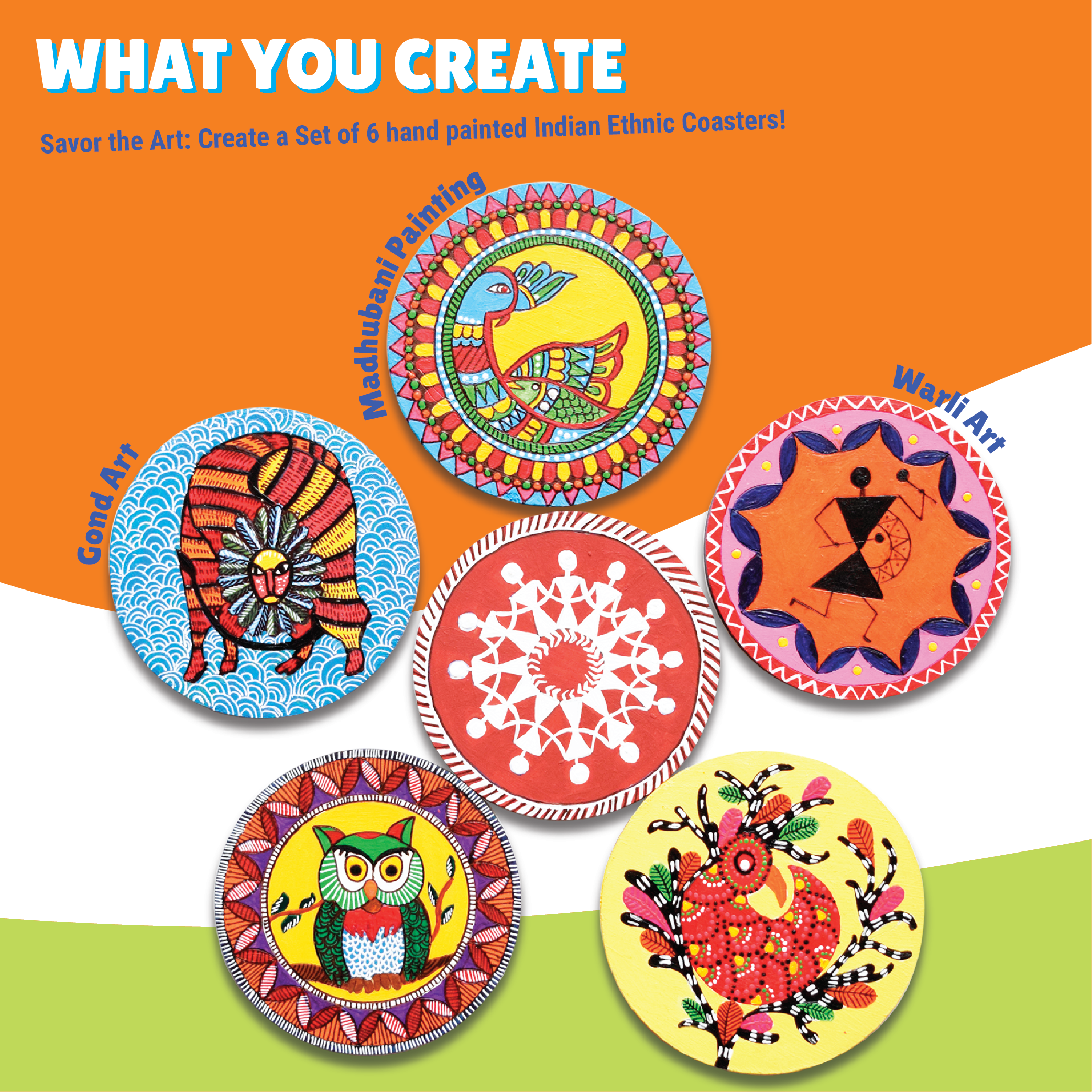 Ethnic Art Coasters Painting Kit