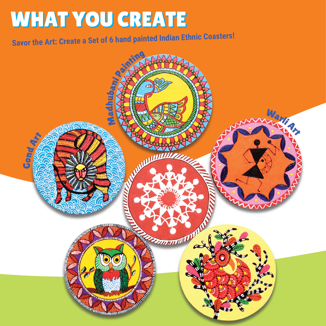 Ethnic Art Coasters Painting Kit