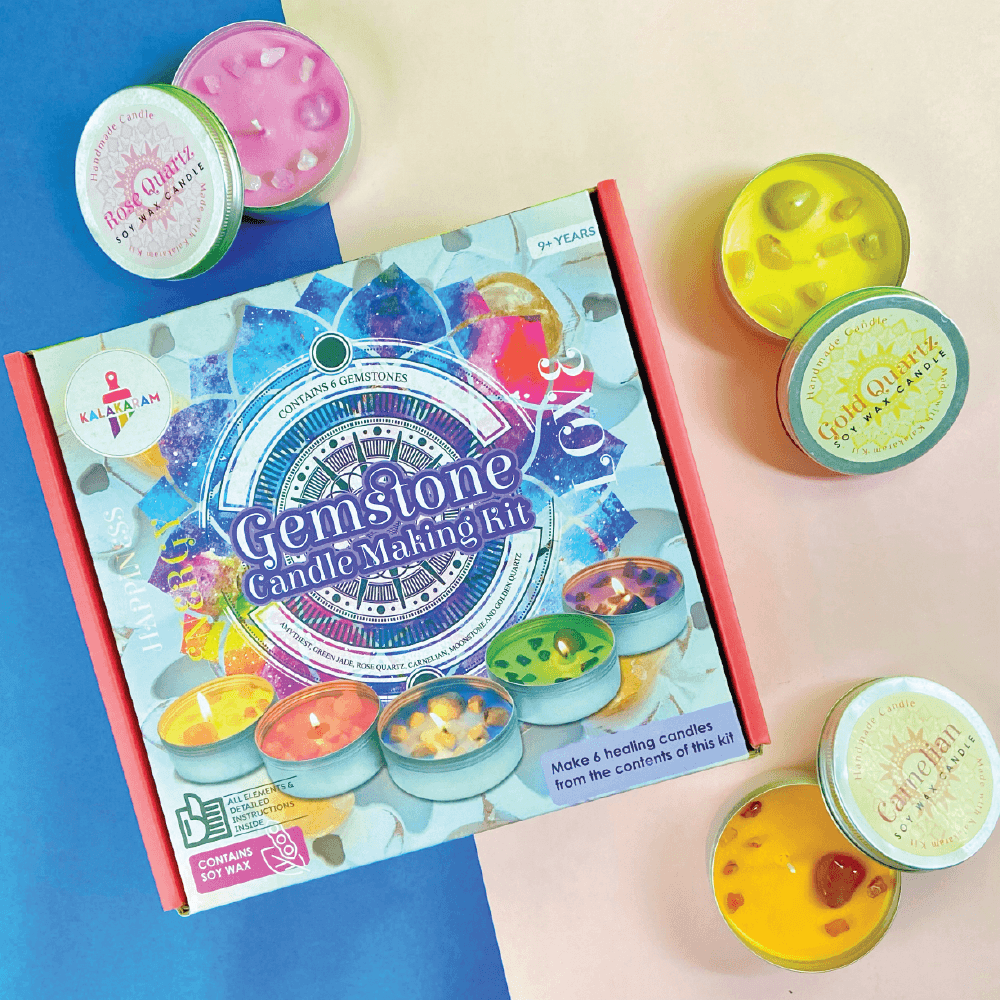 Gemstone Candle Making Kit - Kalakaram
