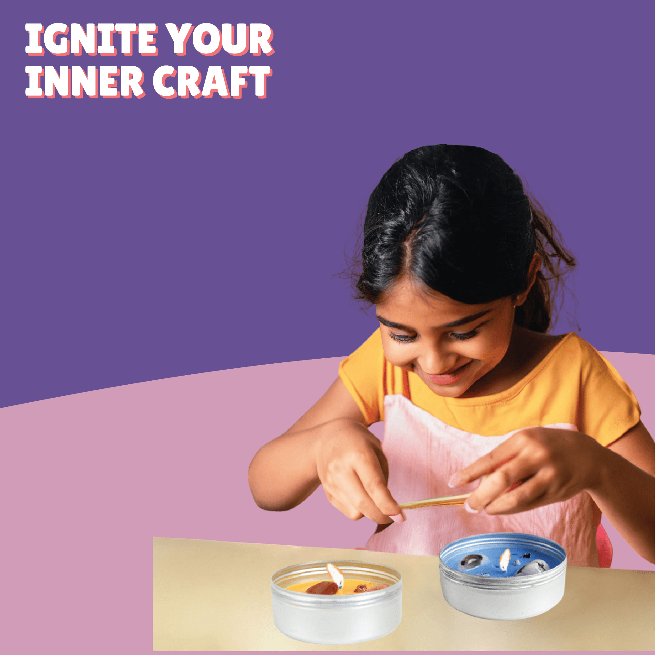 Gemstone Candle Making Kit - Kalakaram