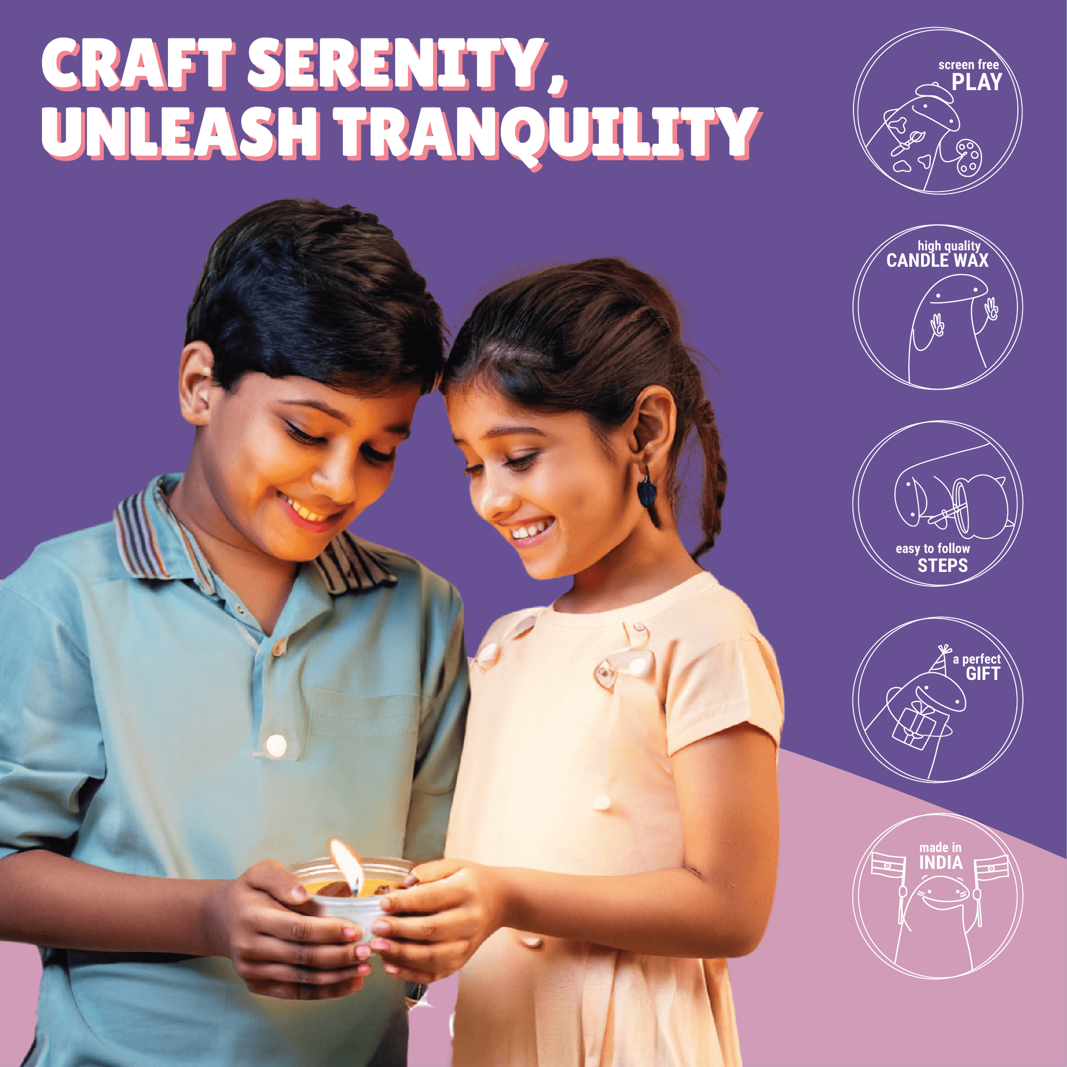 Gemstone Candle Making Kit - Kalakaram