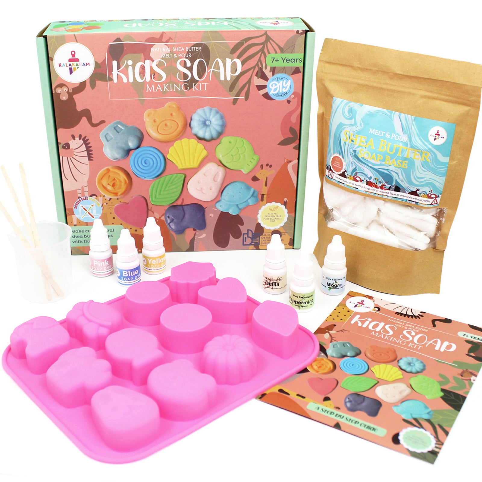 Kids Soap Making Kit  | Fun & Easy | Sensory Play | Age: 6-10 Years