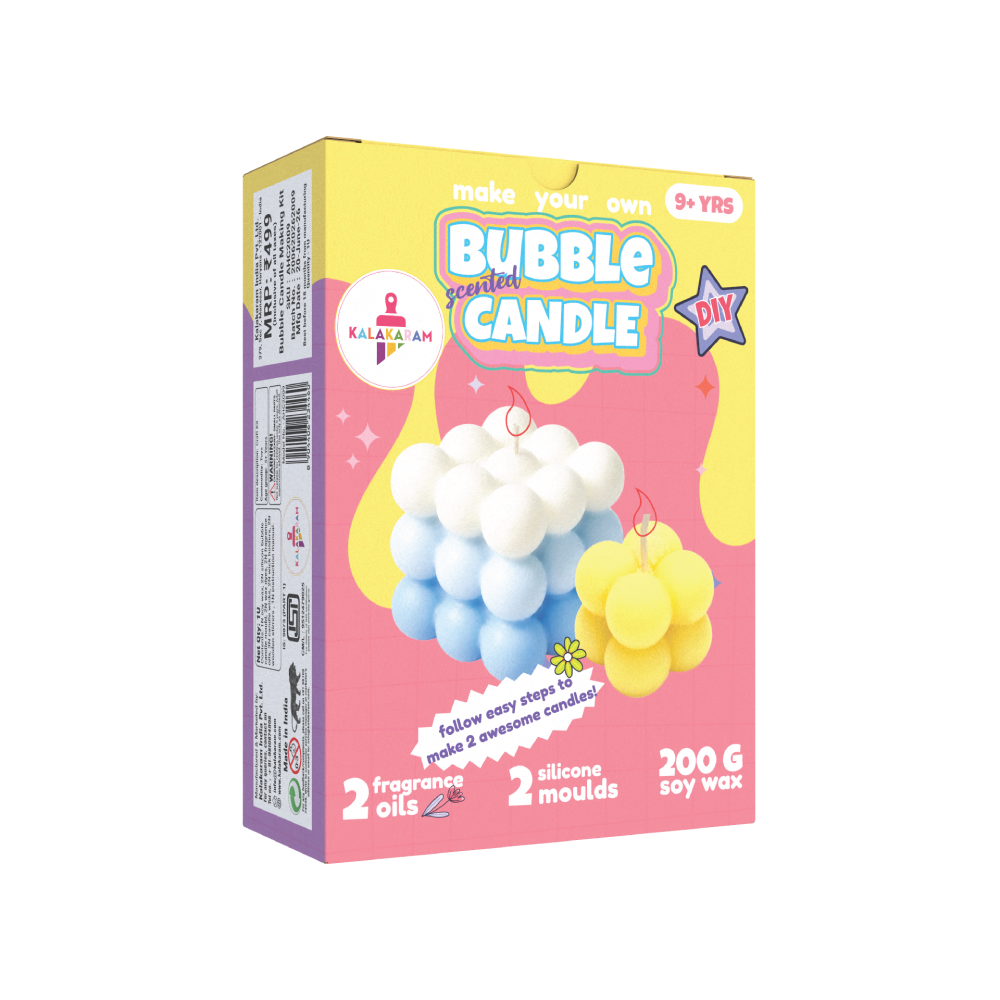 Scented Bubble Candle Making Kit | DIY Handmade Candles | Creative Fun | Age: 9+ Years
