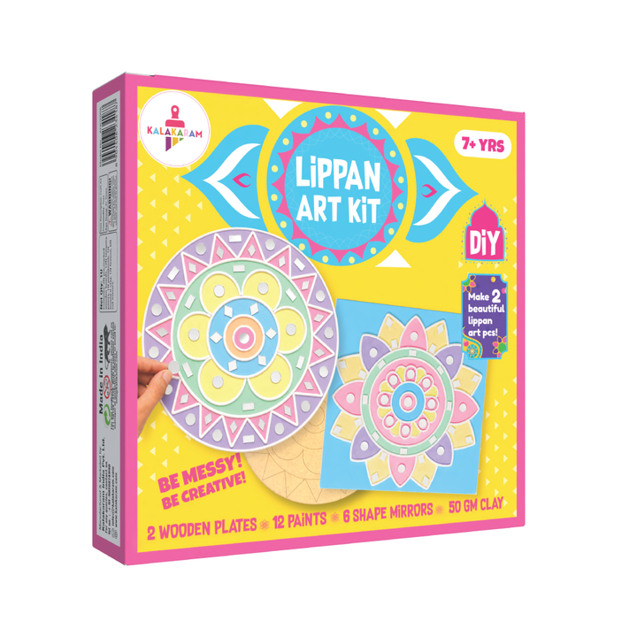 Lippan Art Kit | Clay Art Kit | Traditional Wall Decor Craft Set | Cultural Activity Kit | Ages: 7+ Years