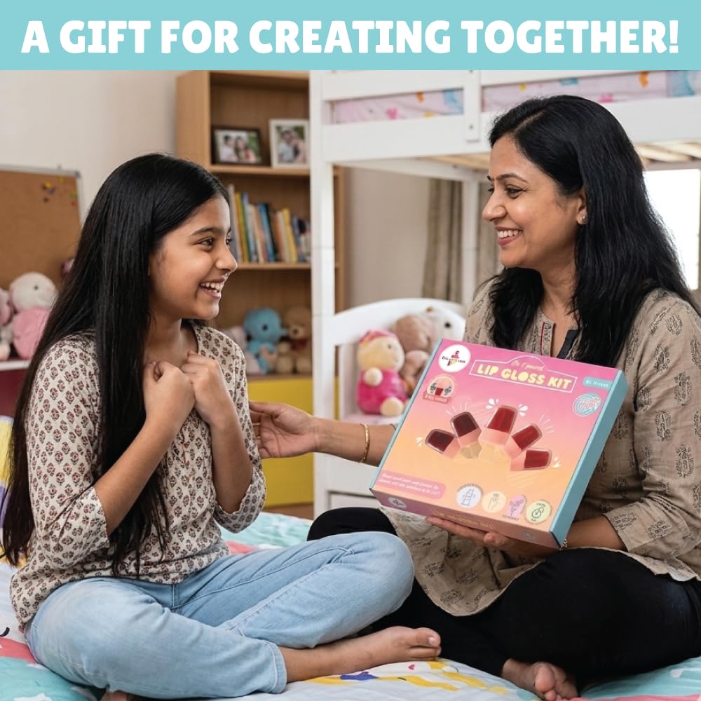 Kalakaram DIY Lip Care Creator Combo – Make Your Own Lip Gloss Kit & Lip Balm Making Kit