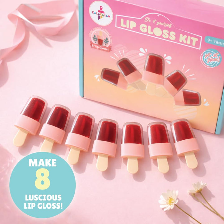 Kalakaram DIY Lip Care Creator Combo – Make Your Own Lip Gloss Kit & Lip Balm Making Kit