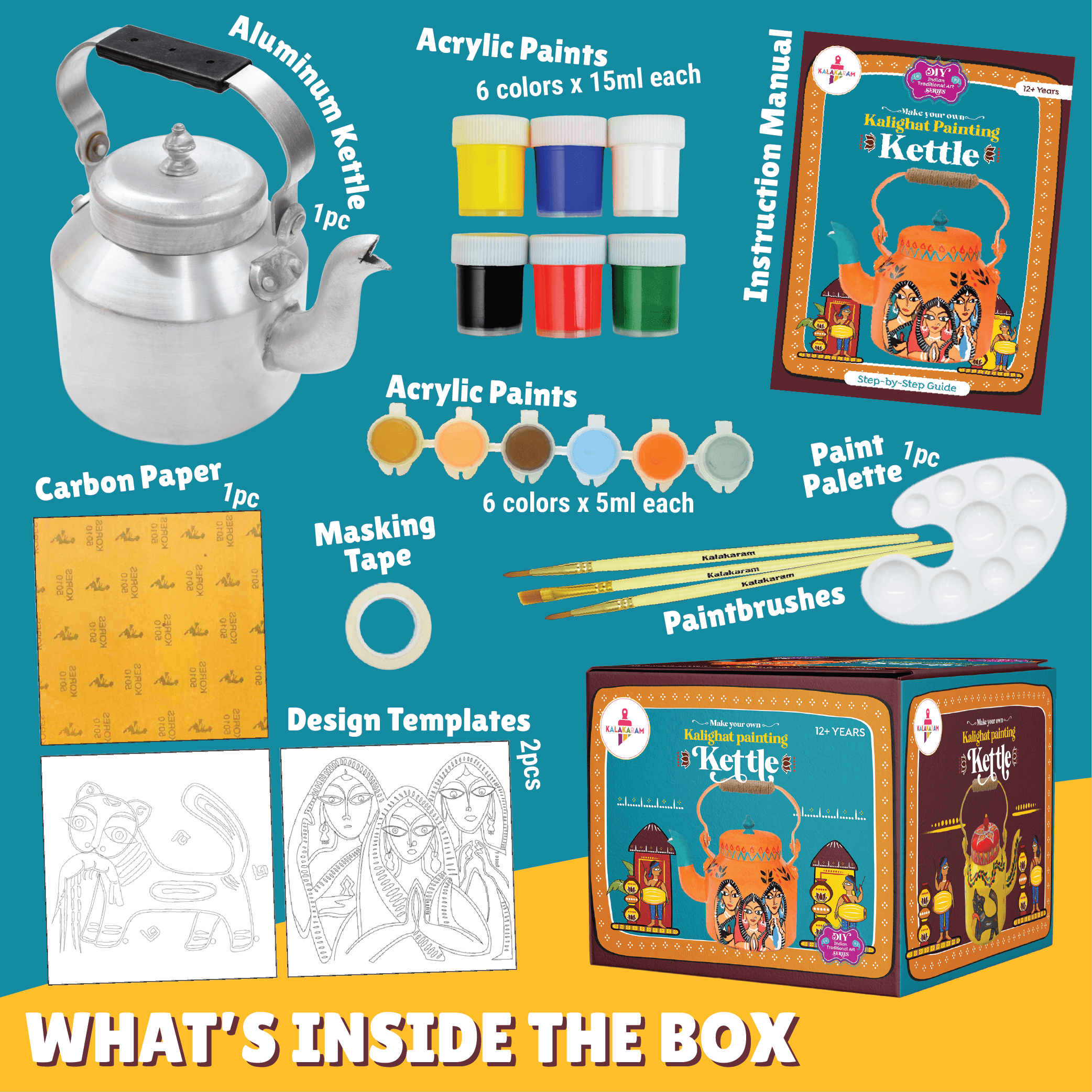 Make Your Own Kalighat Painting Kettle - Kalakaram