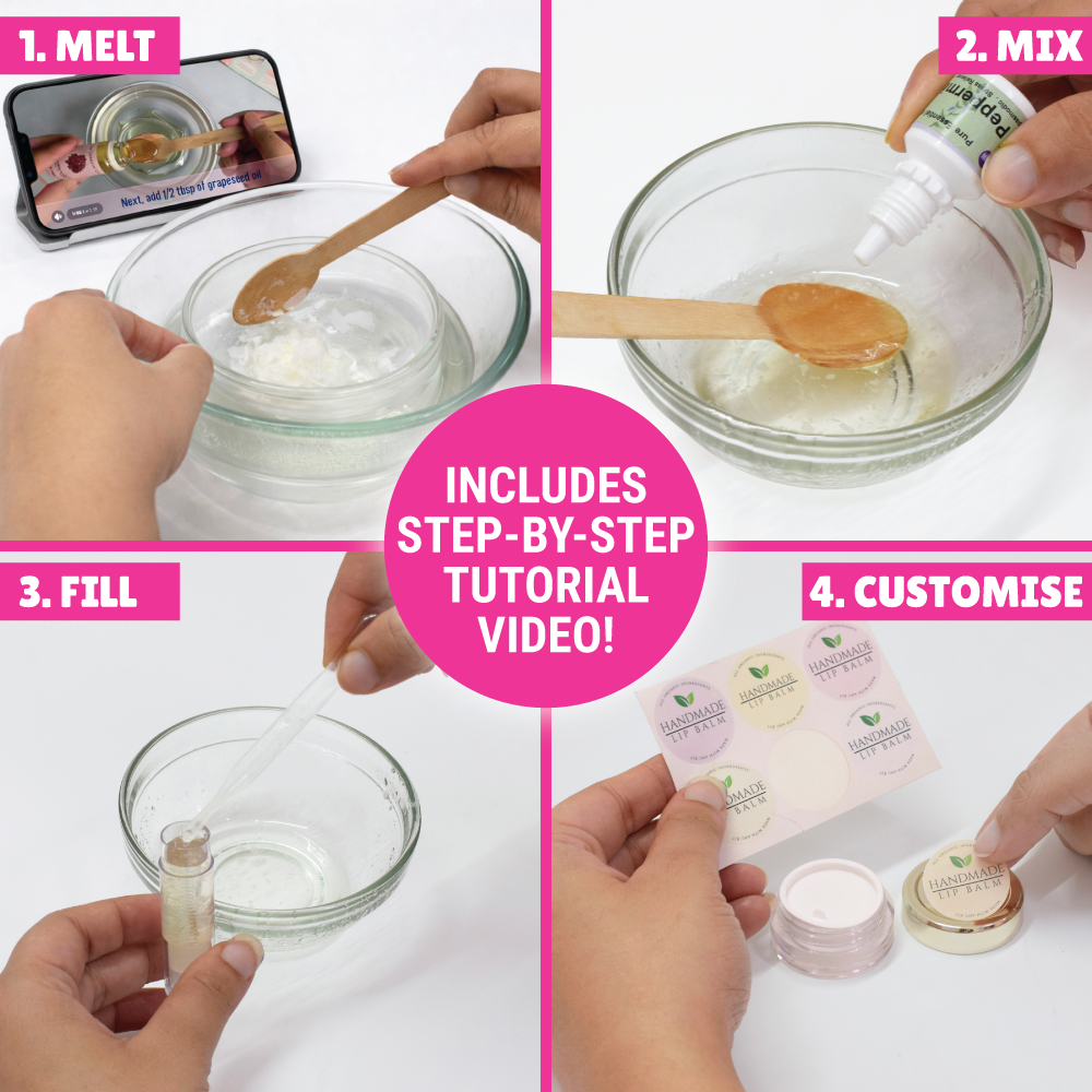 Lip Balm Making Kit  | DIY Beauty | Natural Ingredients | Age: 12+ Years