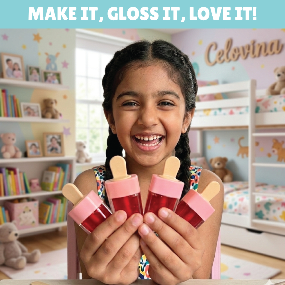 Lip Gloss Making Kit  | DIY Beauty | Creative Fun | Age: 9-12 Years