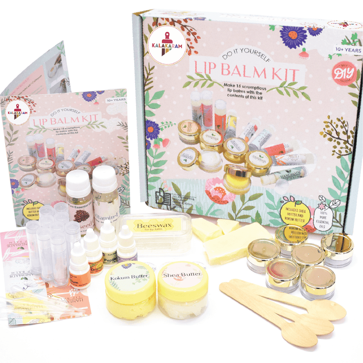 The Self-Care Serenity Combo - Lip Balm + Bath Salt Making Kits - Kalakaram