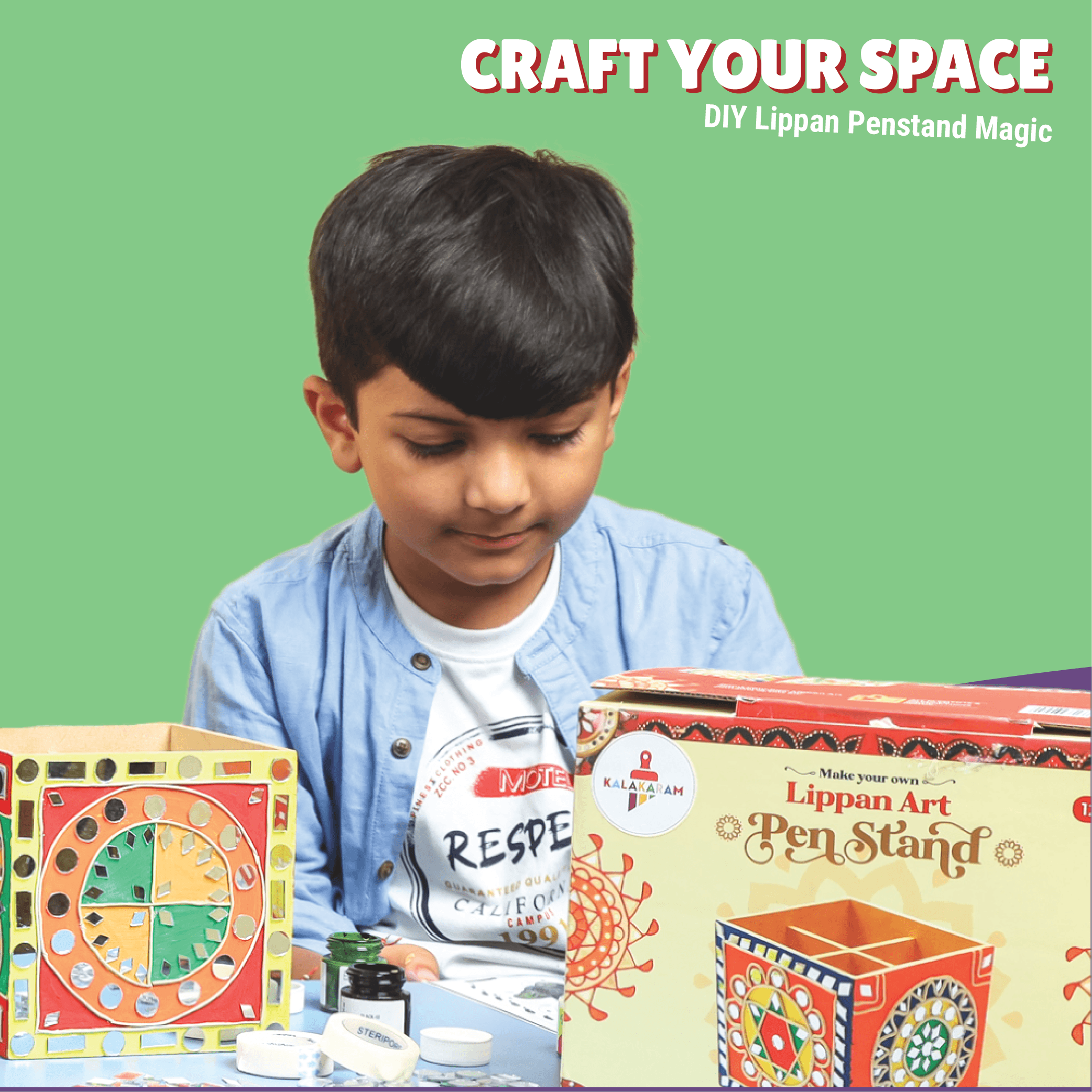 Lippan Art Pen Stand Painting Kit - Kalakaram