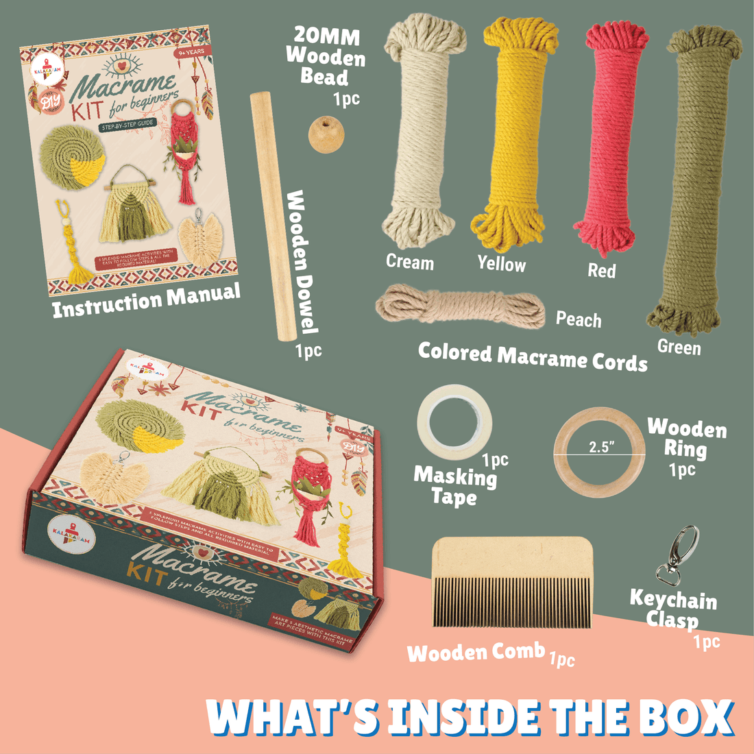 Macrame Kit for Beginners - Kalakaram