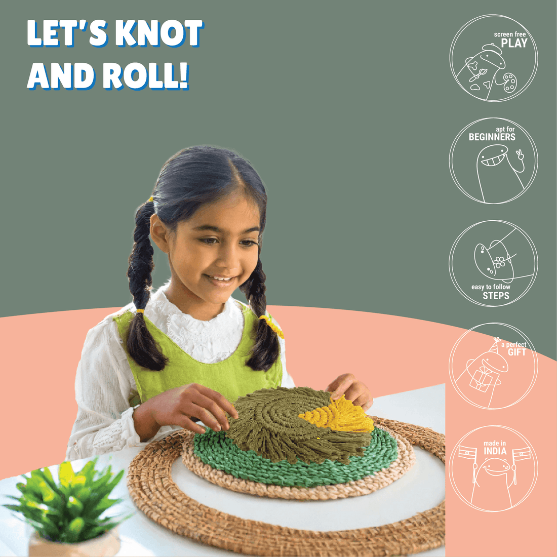 Macrame Kit for Beginners - Kalakaram