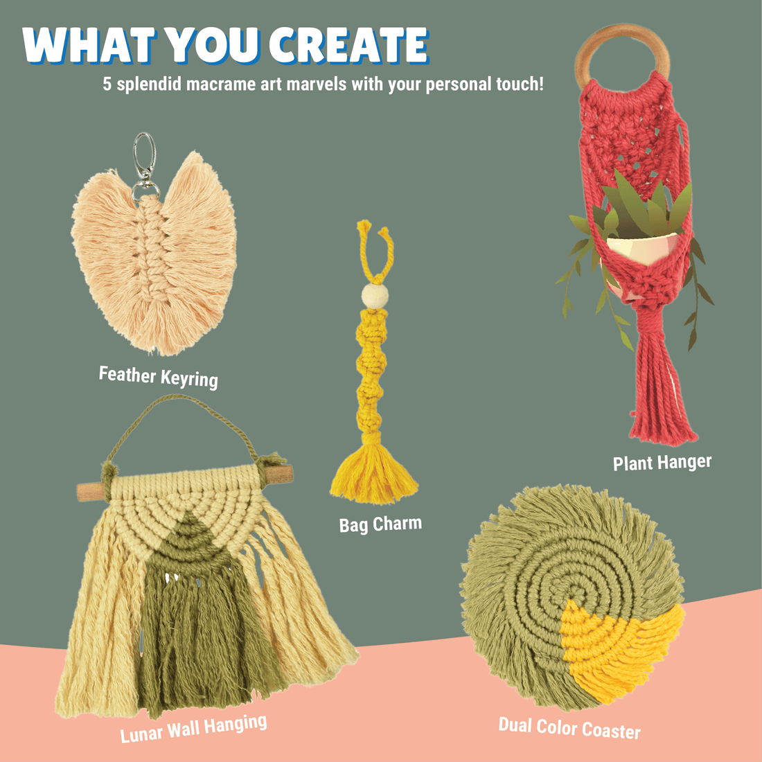 Macrame Kit for Beginners - Kalakaram