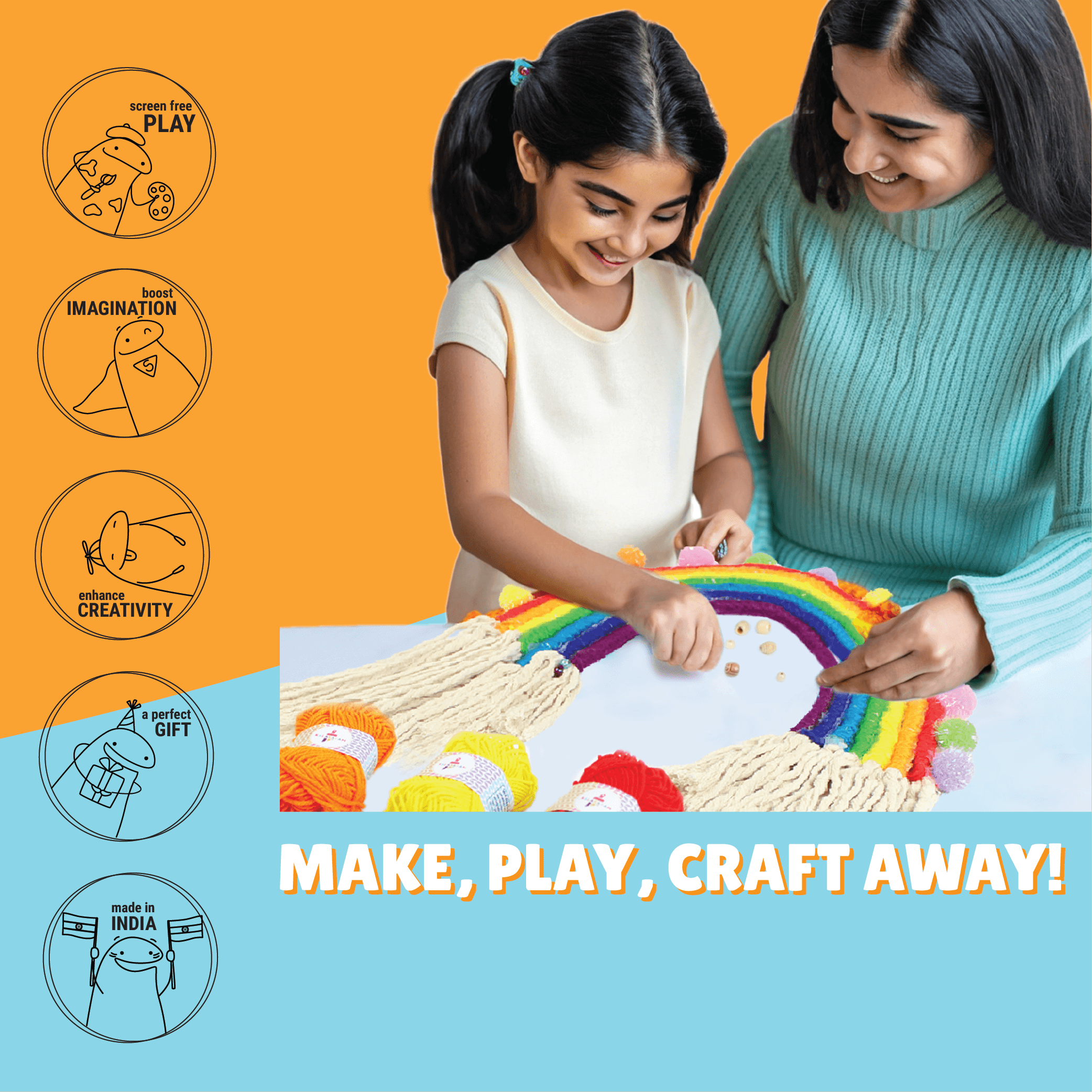 Macrame Rainbow Kit - Kalakaram