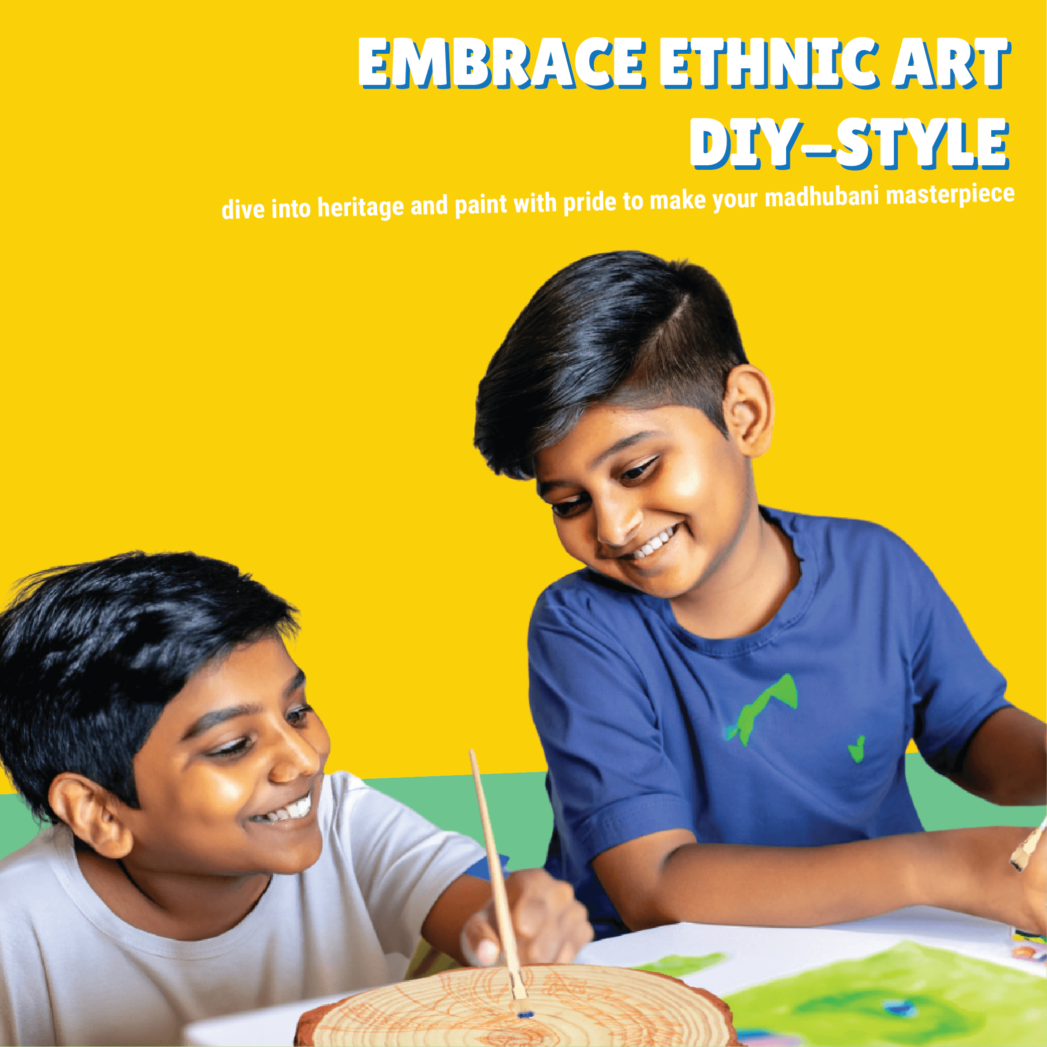 Madhubani Key Hanger Painting Kit - Kalakaram