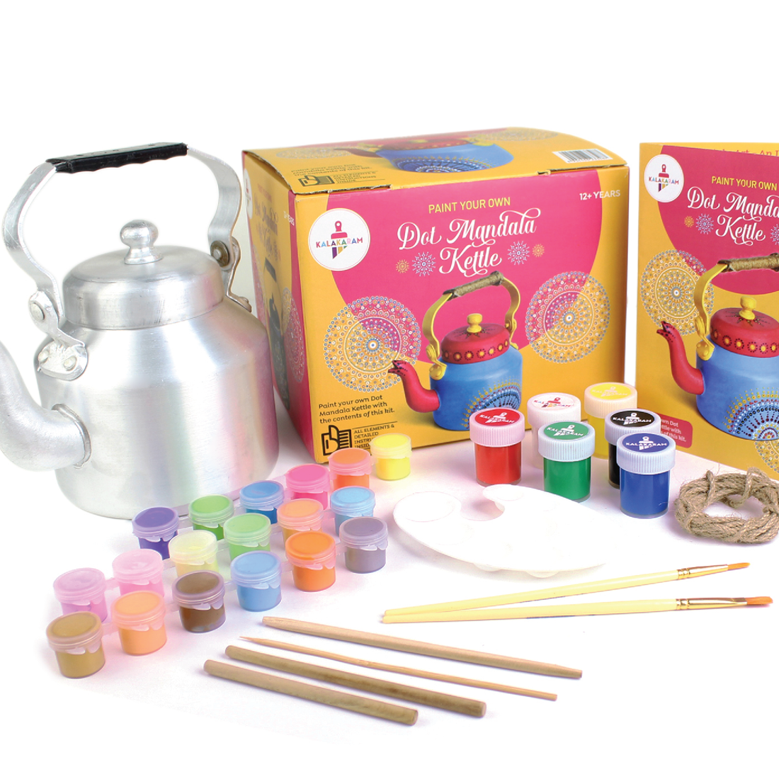 Dot Mandala Art Kettle Painting Kit - Kalakaram