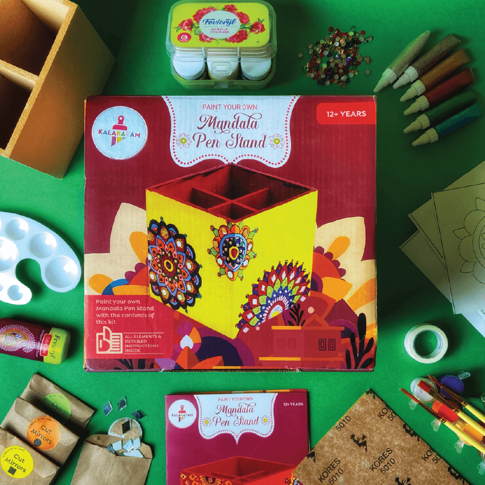 Mandala Pen Stand Painting Kit - Kalakaram