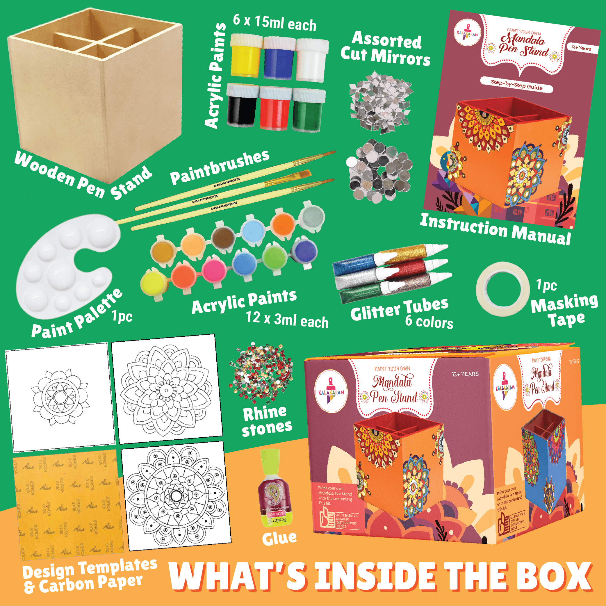 Mandala Pen Stand Painting Kit - Kalakaram