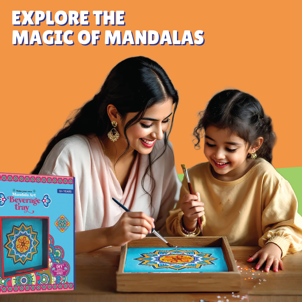Mandala Tray Painting kit - Kalakaram