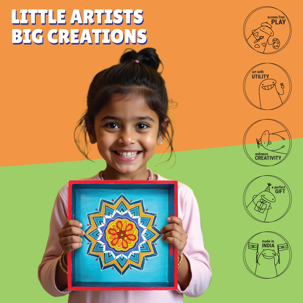Mandala Tray Painting kit - Kalakaram