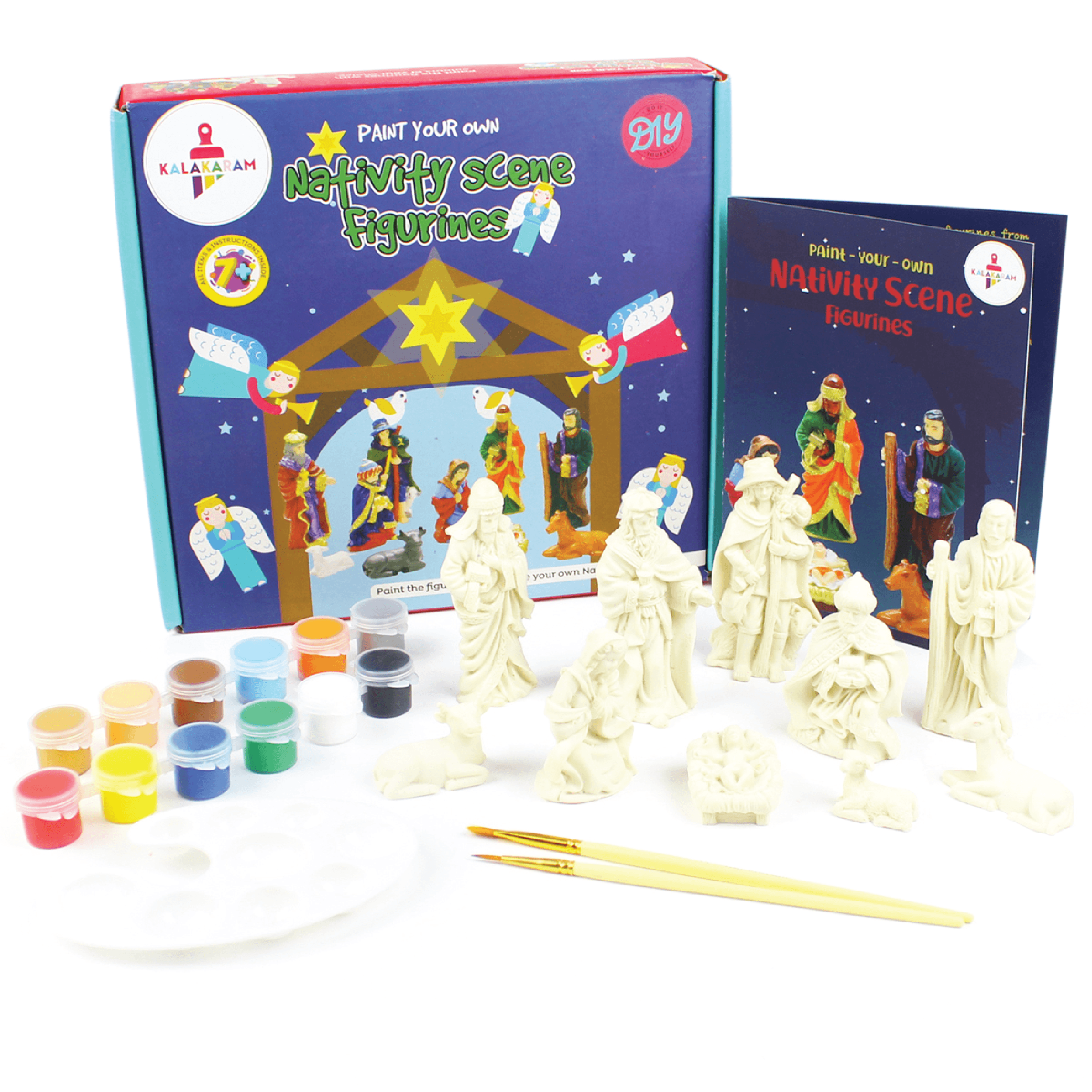 Nativity Scene Figurine Painting Kit - Kalakaram