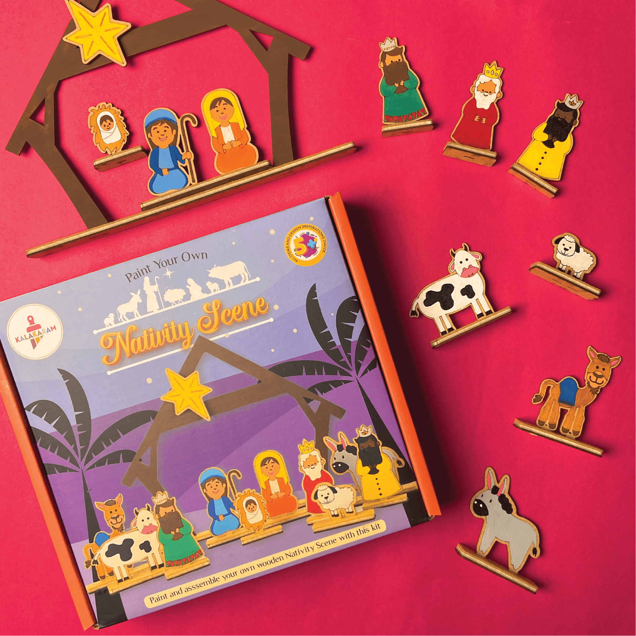 Paint Your Own Nativity Scene - Kalakaram