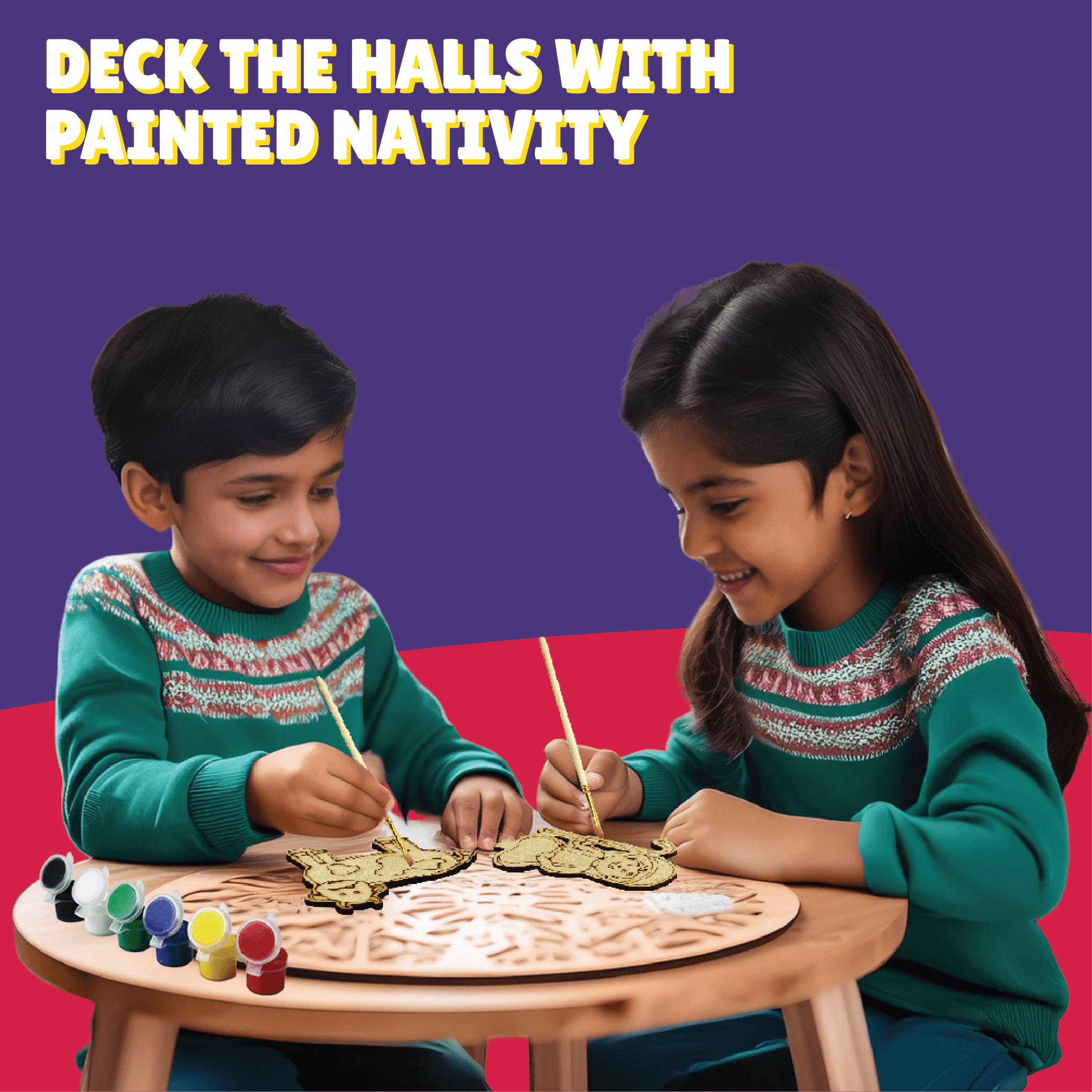 Paint Your Own Nativity Scene - Kalakaram