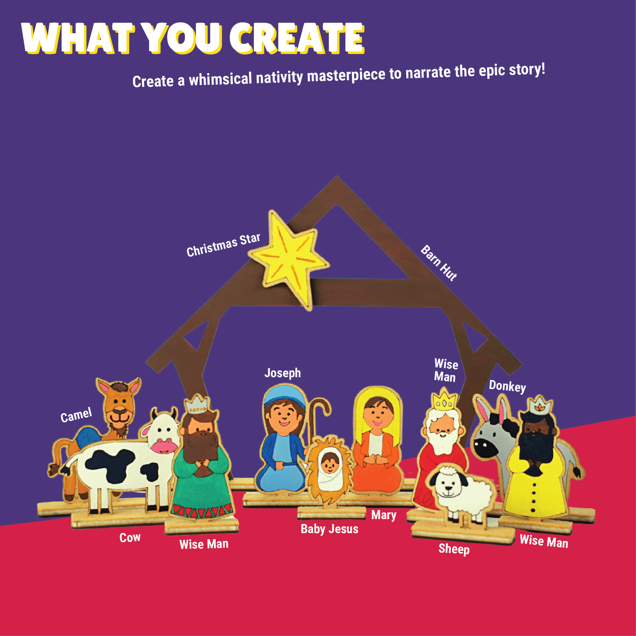 Paint Your Own Nativity Scene - Kalakaram