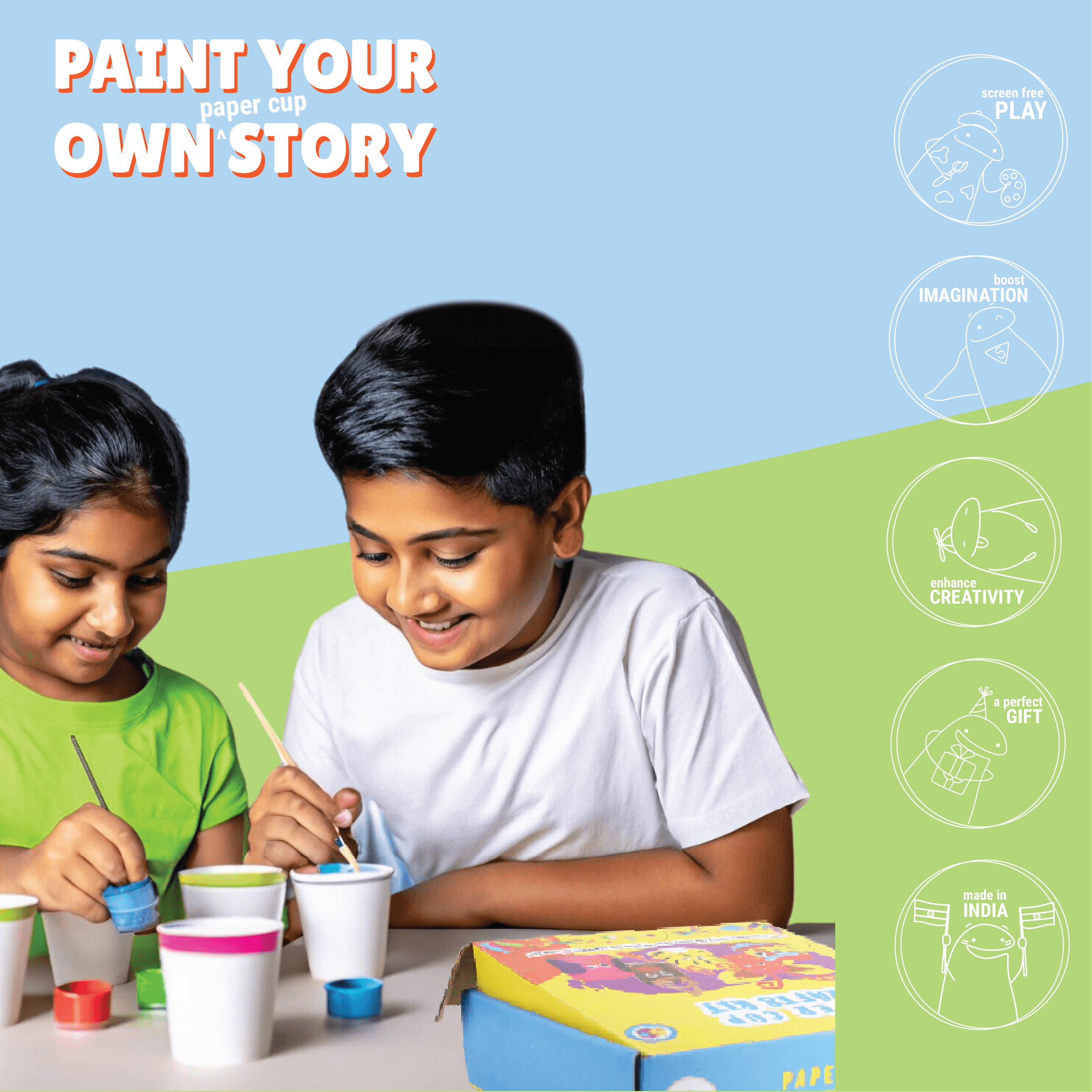 Paper Cup Crafts Kit - Kalakaram