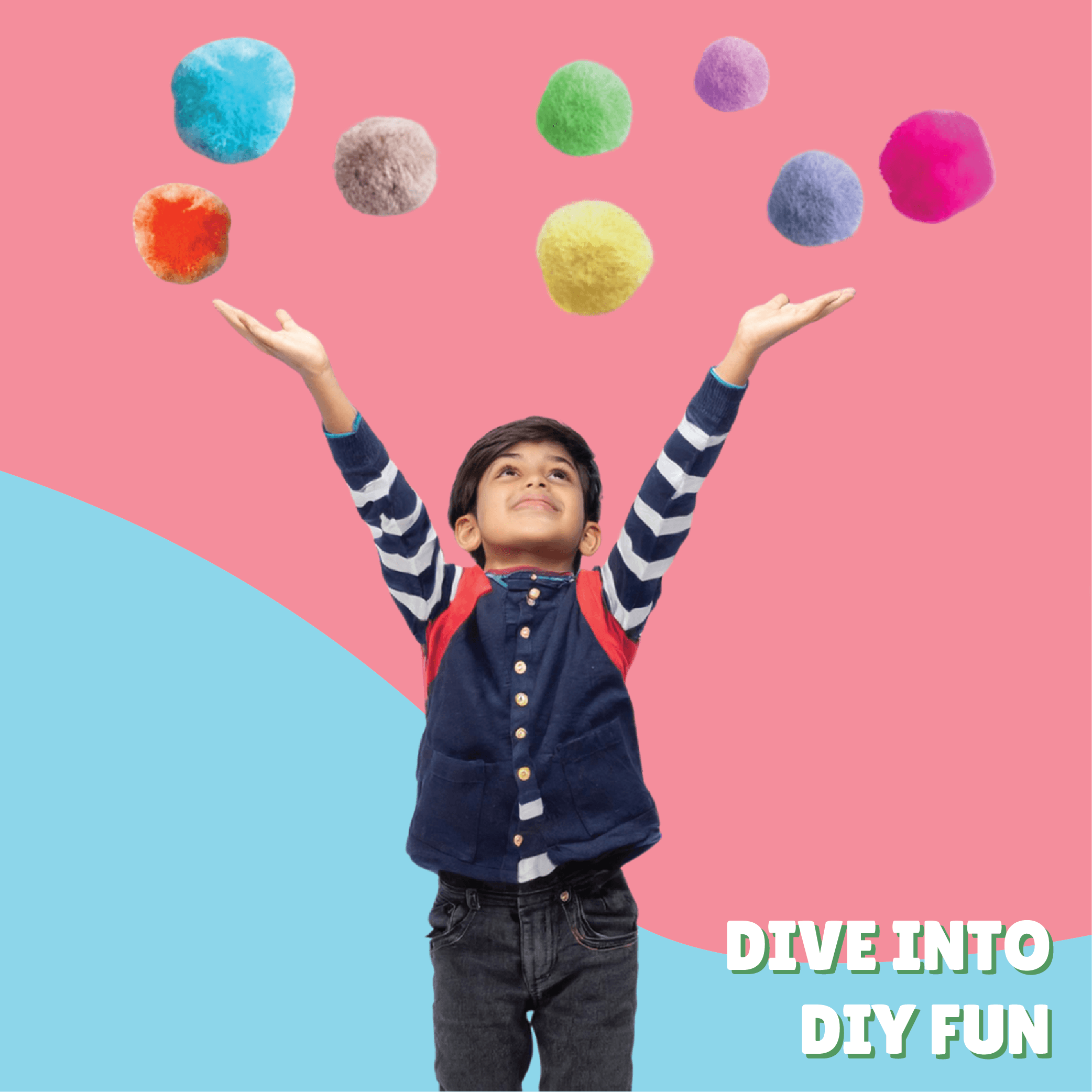 Pom Pom Crafts Kit - Kalakaram