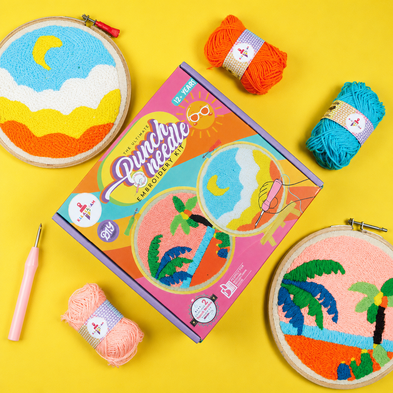 Punch Needle Embroidery Kit | Tufting Art | Modern Craft