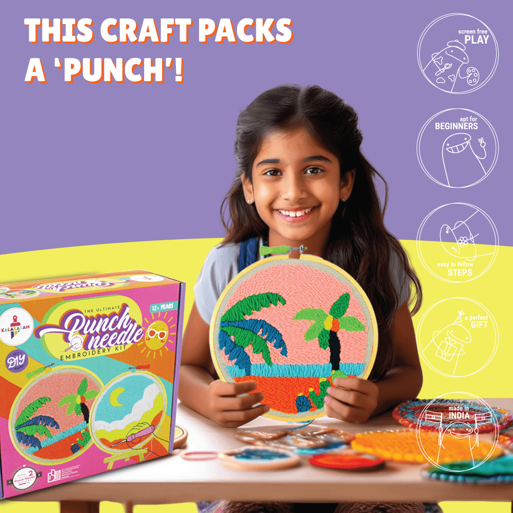 Punch Needle Embroidery Kit - Kalakaram