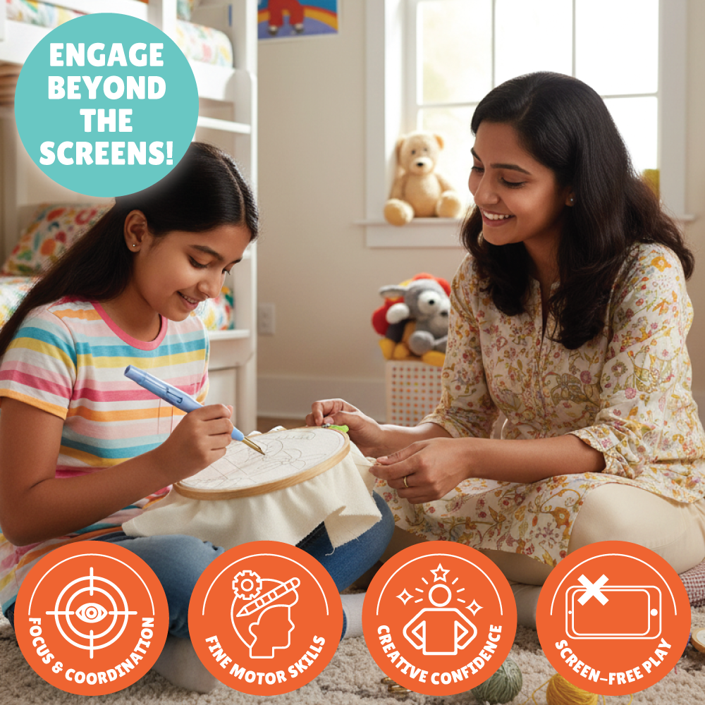 Punch Needle Embroidery Kit | Tufting Art | Modern Craft