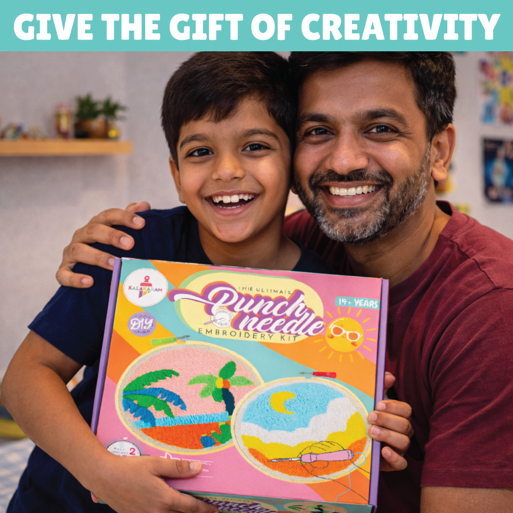 Punch Needle Embroidery Kit | Tufting Art | Modern Craft