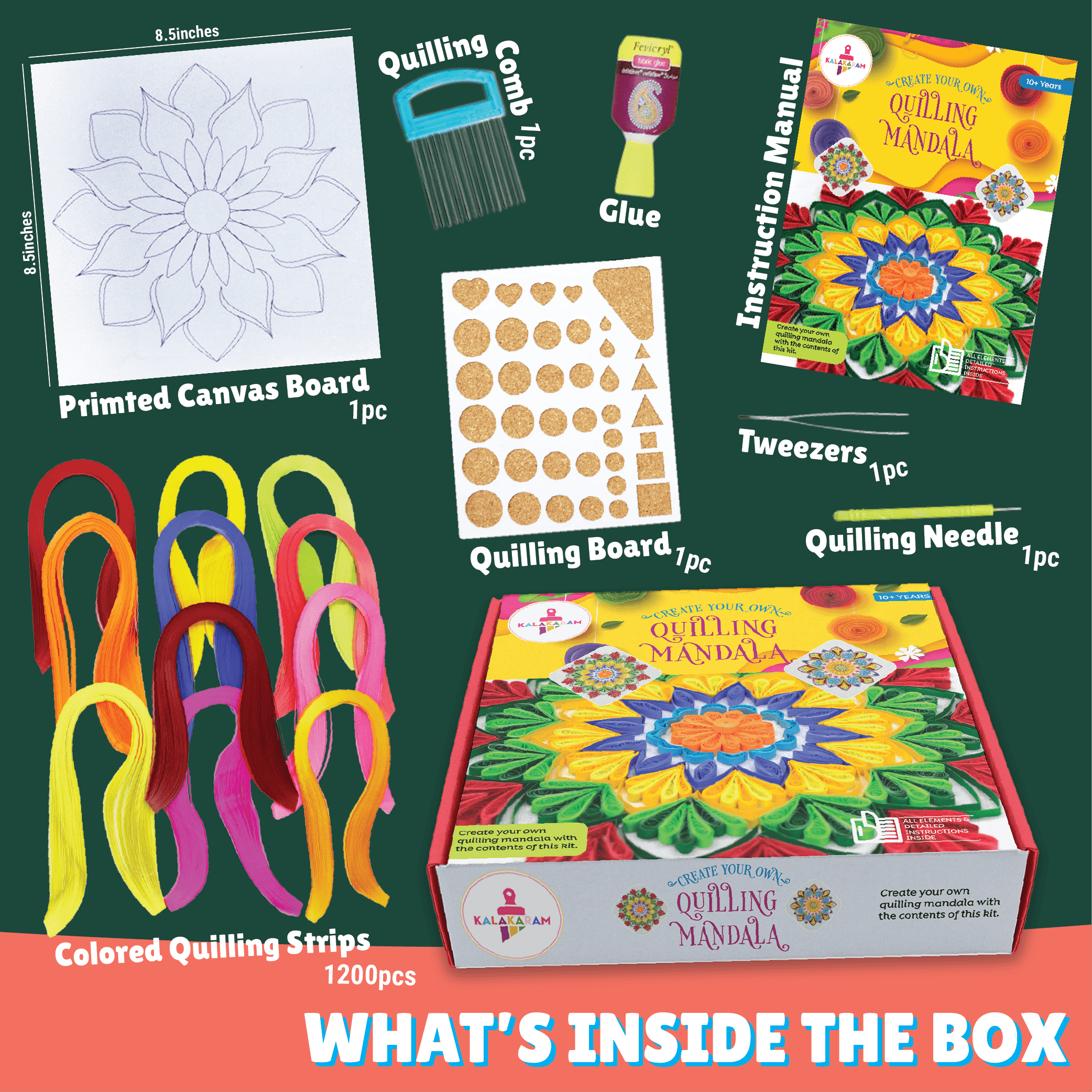 Quilling Mandala Kit - Kalakaram