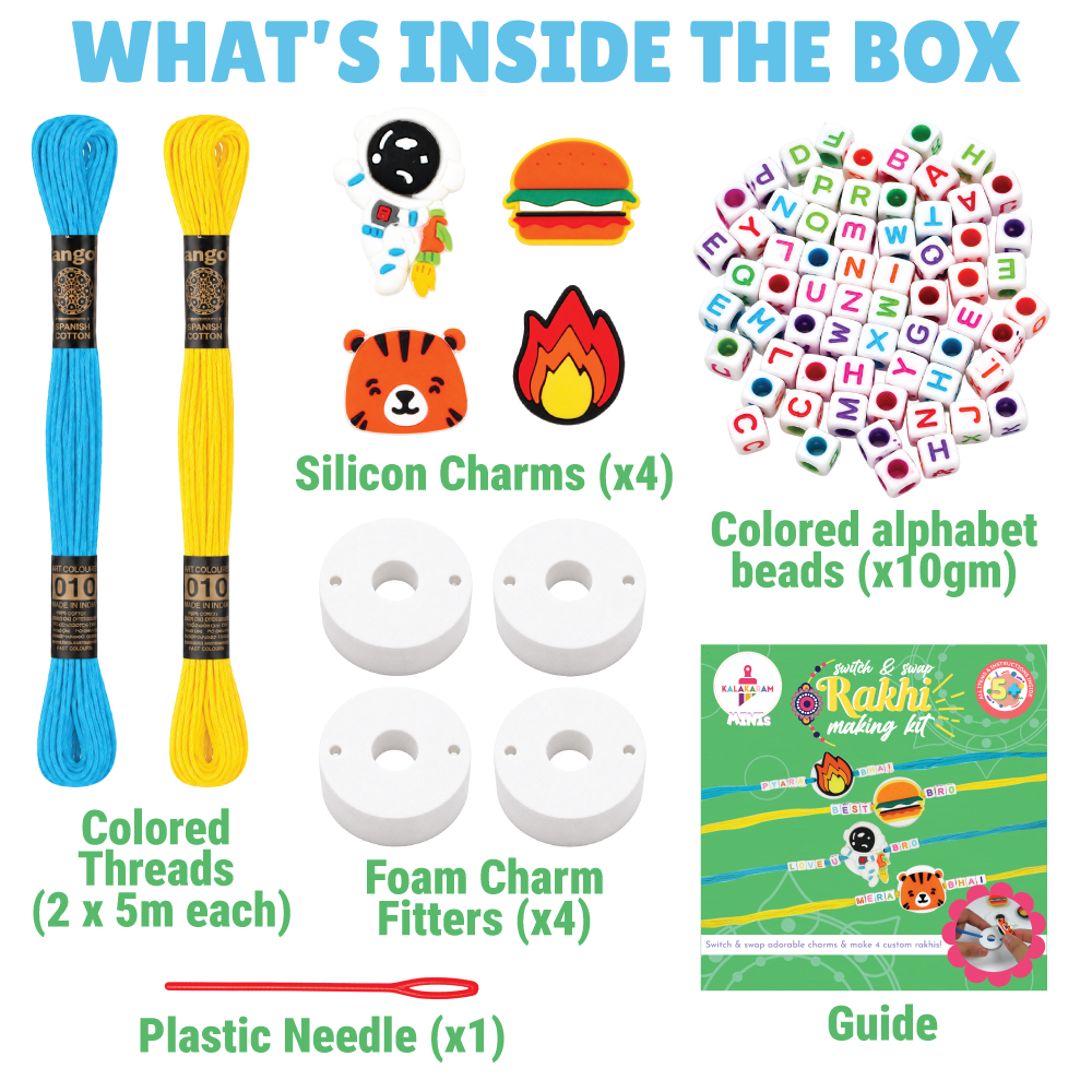 Mini DIY Rakhi Making  Kit | Festive Activity Craft | Easy to Do | Age: 4-10 Years