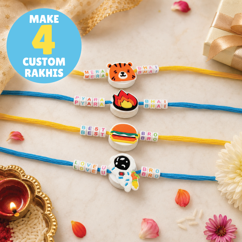 Mini DIY Rakhi Making  Kit | Festive Activity Craft | Easy to Do | Age: 4-10 Years
