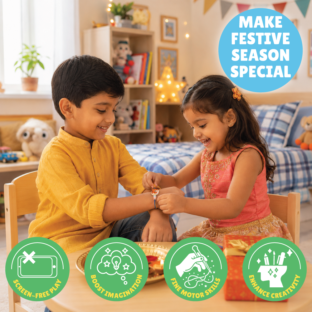 Mini DIY Rakhi Making  Kit | Festive Activity Craft | Easy to Do | Age: 4-10 Years