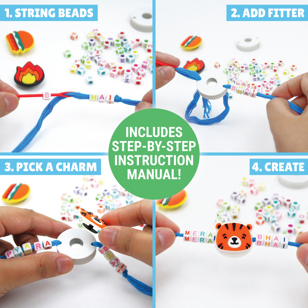 Mini DIY Rakhi Making  Kit | Festive Activity Craft | Easy to Do | Age: 4-10 Years