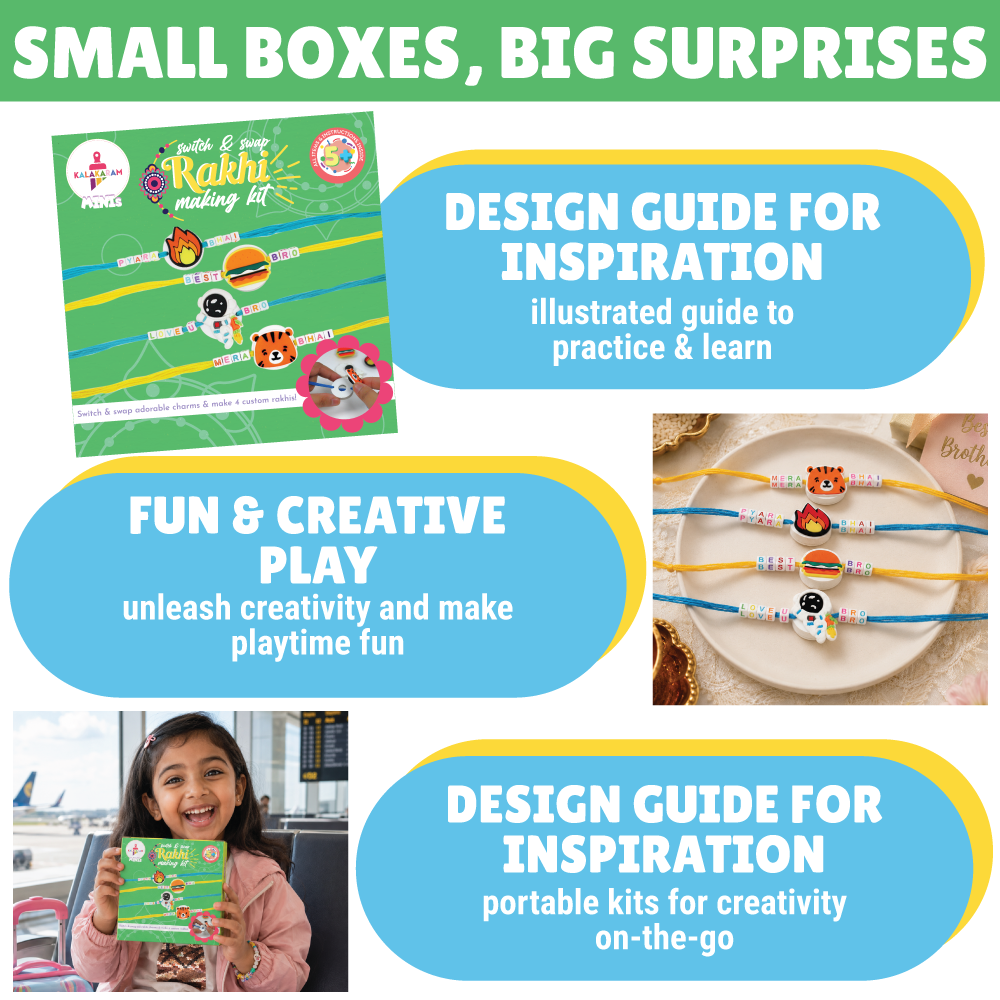 Mini DIY Rakhi Making  Kit | Festive Activity Craft | Easy to Do | Age: 4-10 Years