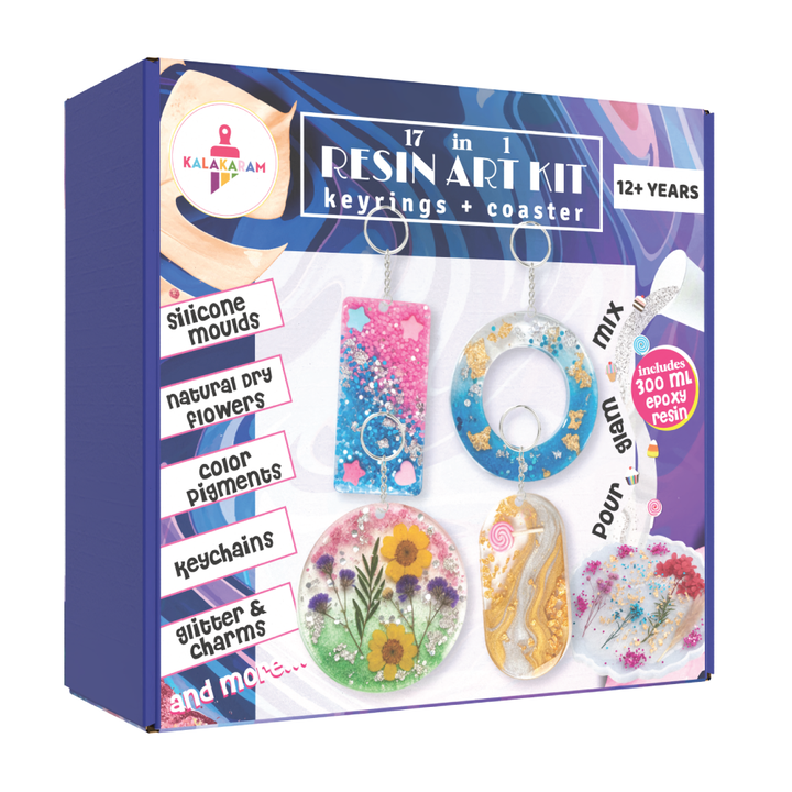 17 in 1 Resin Art Kit | Epoxy Resin Art | DIY Handmade Gifts | Age: 12+ Years