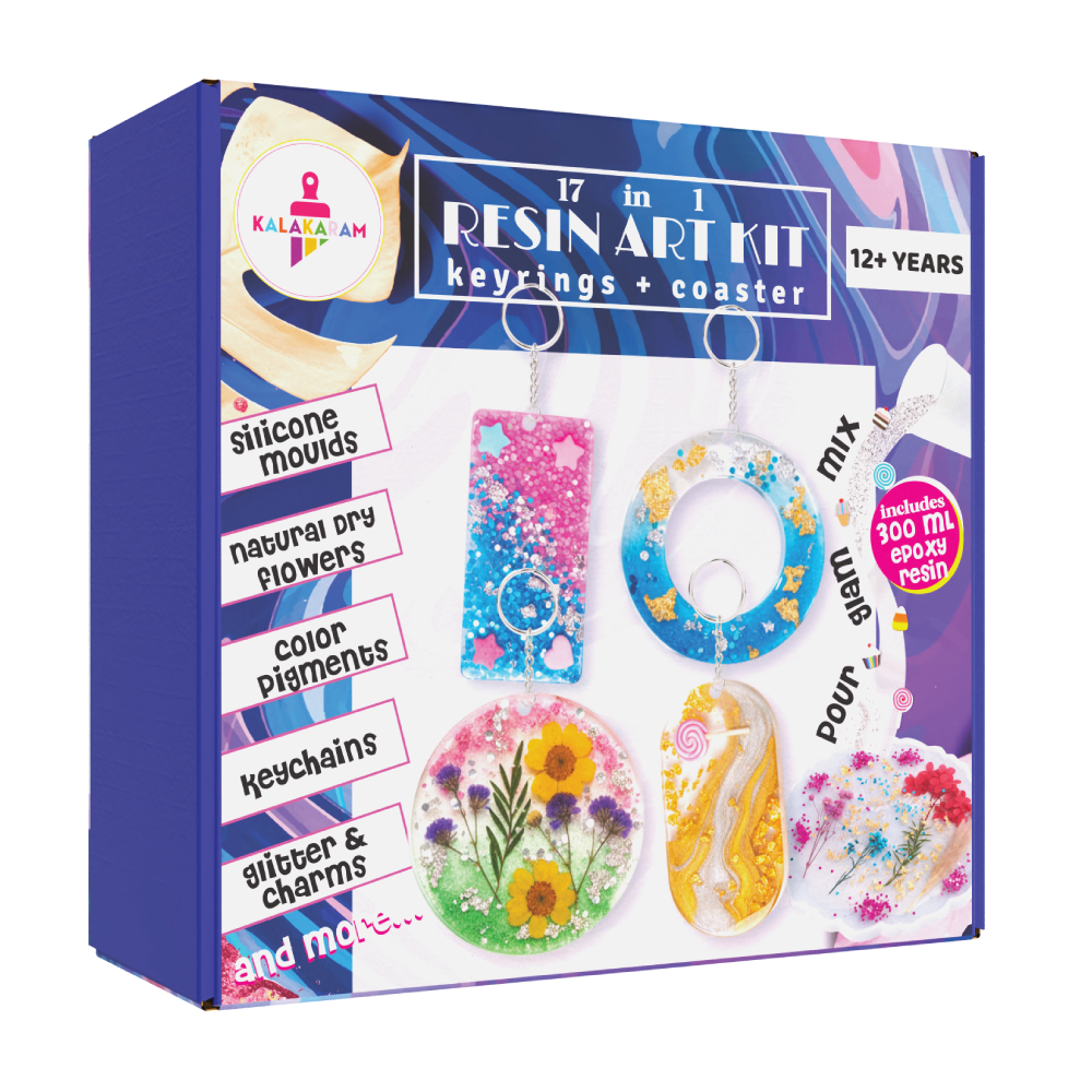 17 in 1 Resin Art Kit | Epoxy Resin Art | DIY Handmade Gifts | Age: 12+ Years