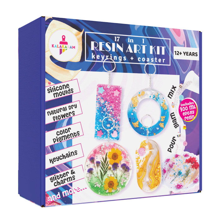 17 in 1 Resin Art Kit | Epoxy Resin Art | DIY Handmade Gifts | Age: 12+ Years