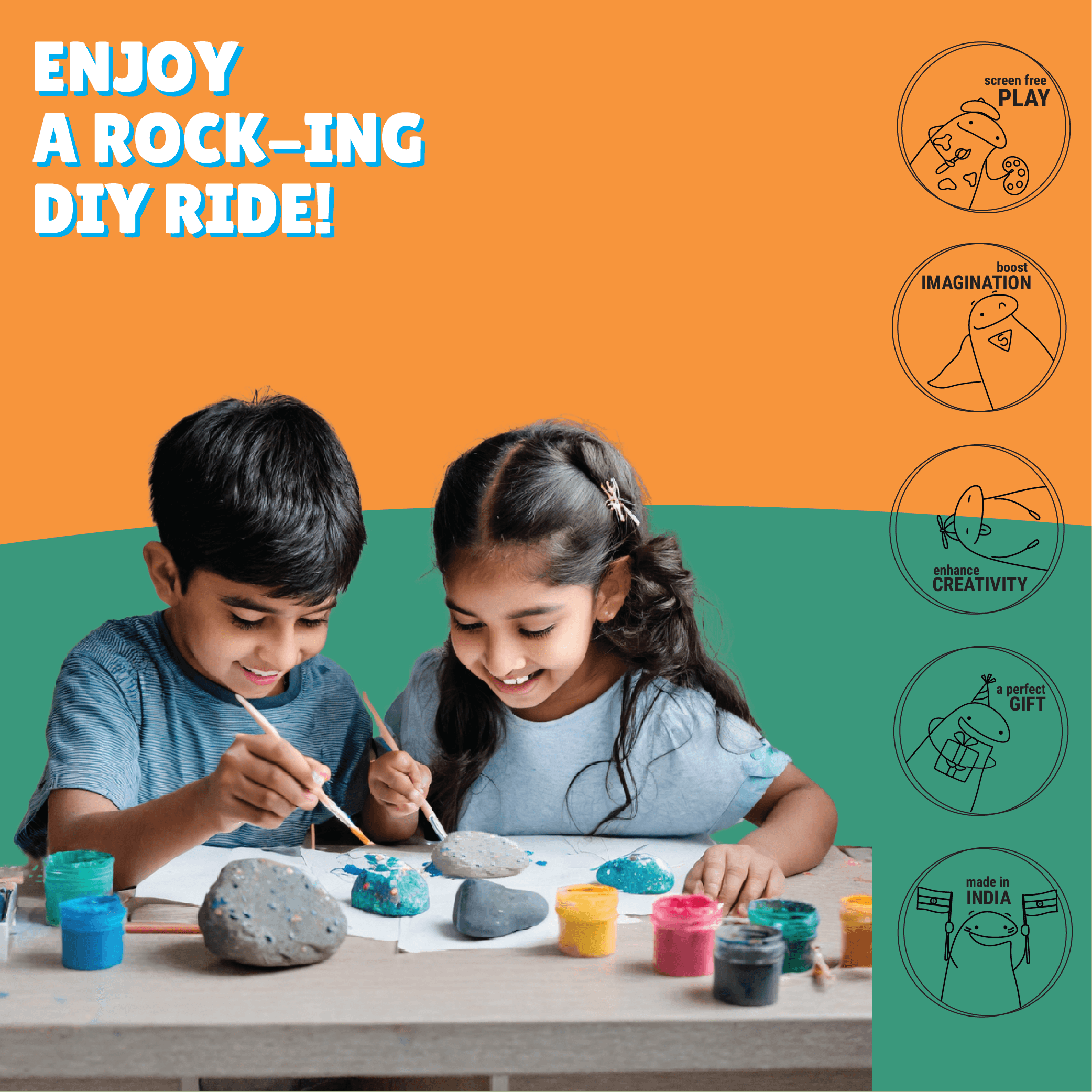 Rock Painting Kit - Kalakaram