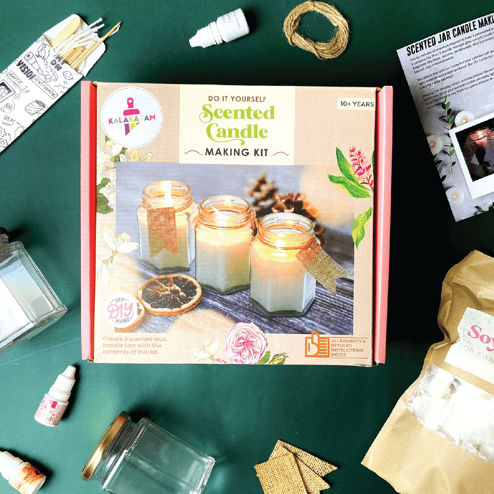 Scented Jar Candle Making Kit - Kalakaram