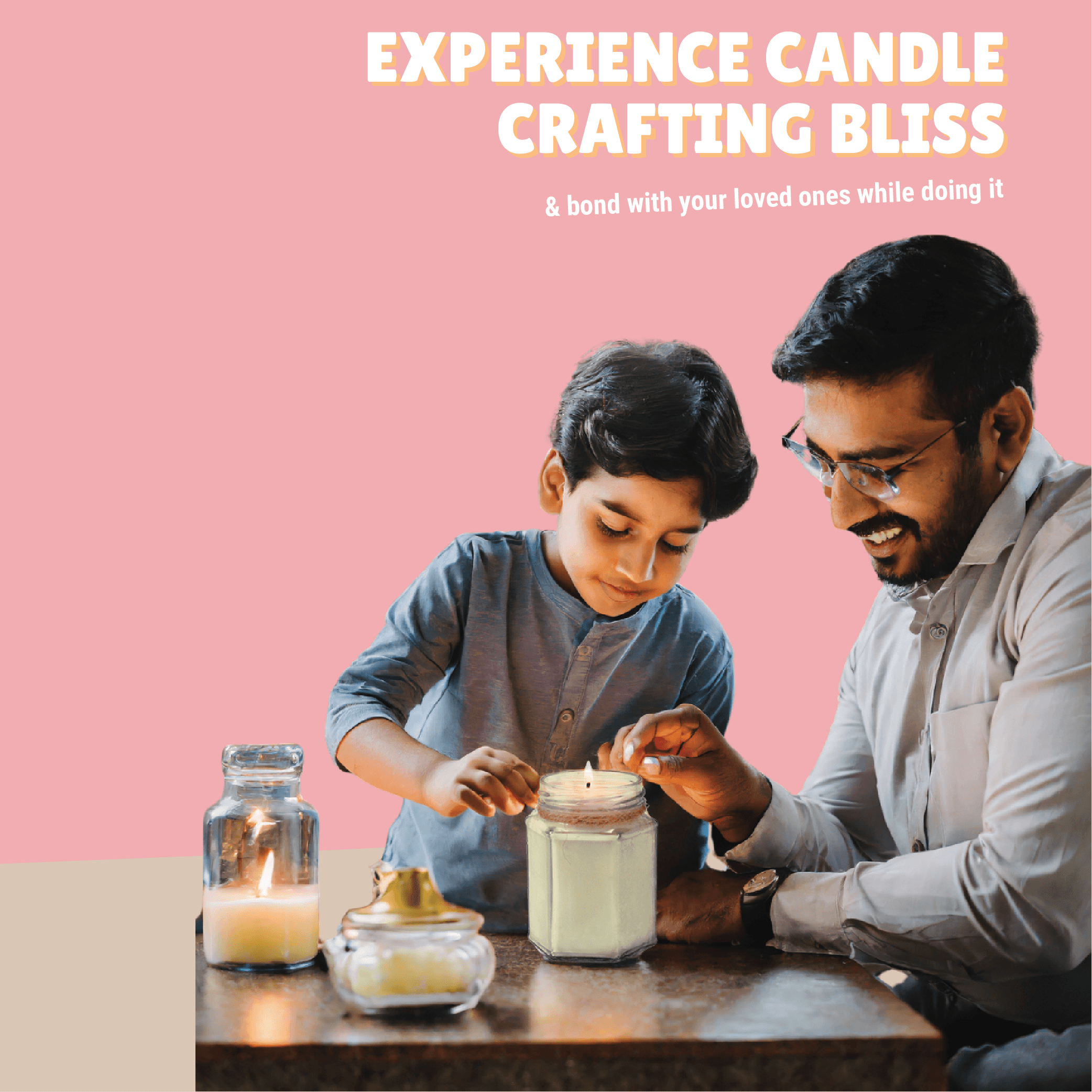 Scented Jar Candle Making Kit - Kalakaram
