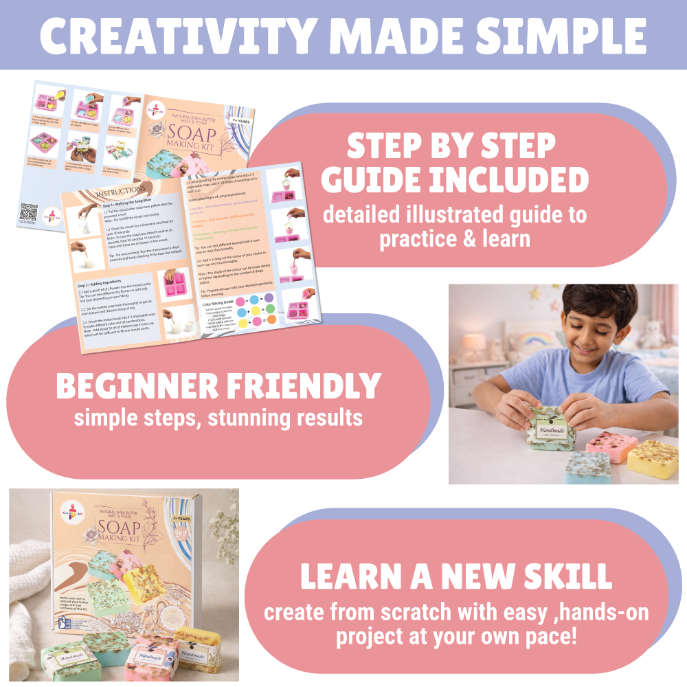 Shea Butter Soap Making Kit | Natural Ingredients | DIY Bath & Body | Age: 8-12 Years