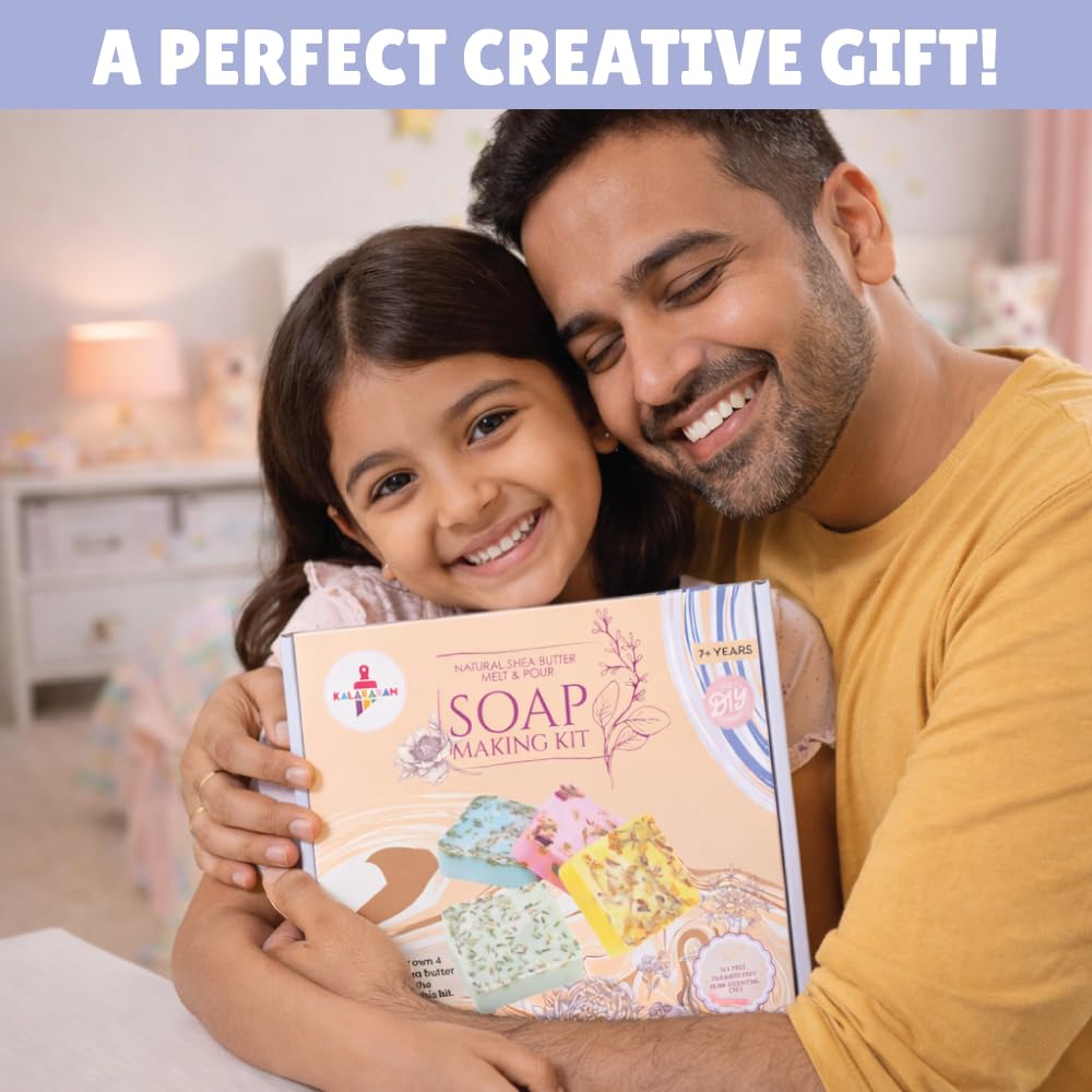 DIY Bath & Body STEM Combo – Kalakaram Shea Butter Soap Making Kit & Bath Bomb Making Kit