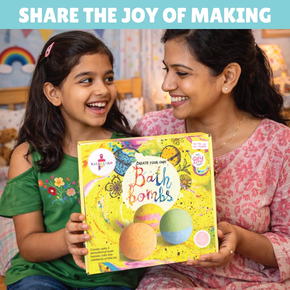DIY Bath & Body STEM Combo – Kalakaram Shea Butter Soap Making Kit & Bath Bomb Making Kit